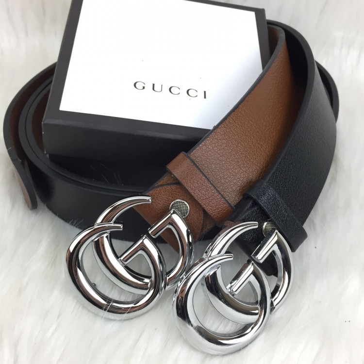 GUCCİ BELT CLASSİC PARLAK GUMUS